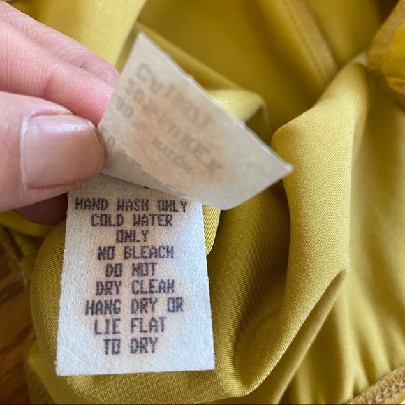 NWT Vintage Anne Klein Metallic Gold Bodysuit - Picture 8 of 8